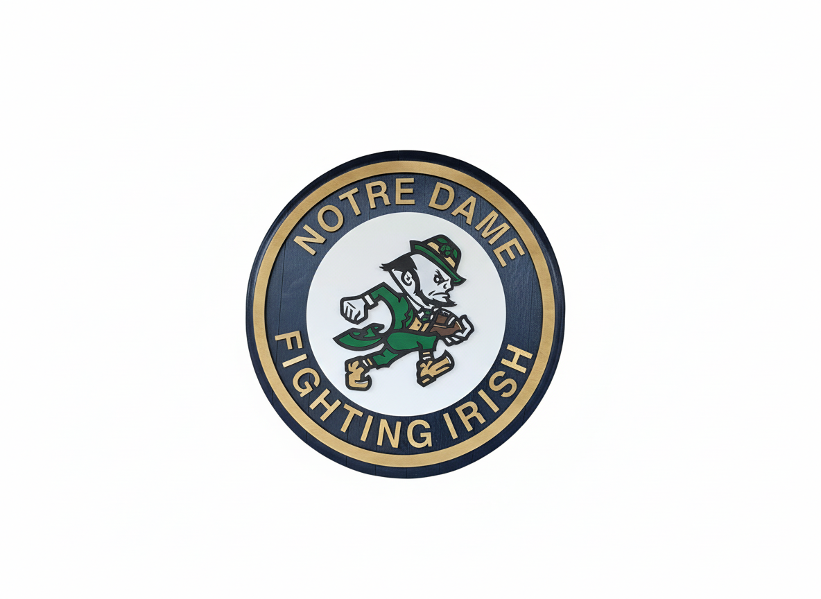 Notre Dame Fighting Irish Bourbon Barrel Lid