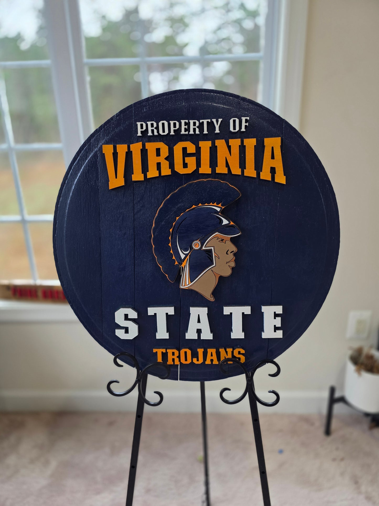 Virginia State University Bourbon Barrel Lid