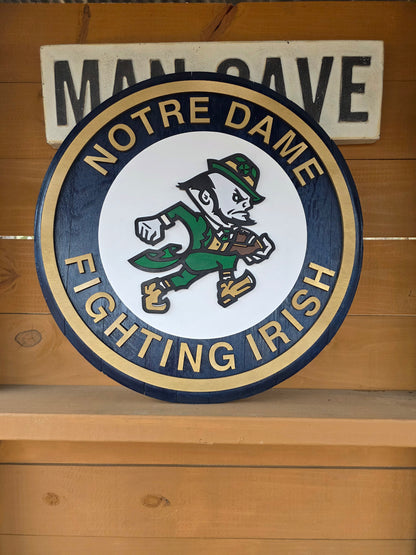 Notre Dame Fighting Irish Bourbon Barrel Lid