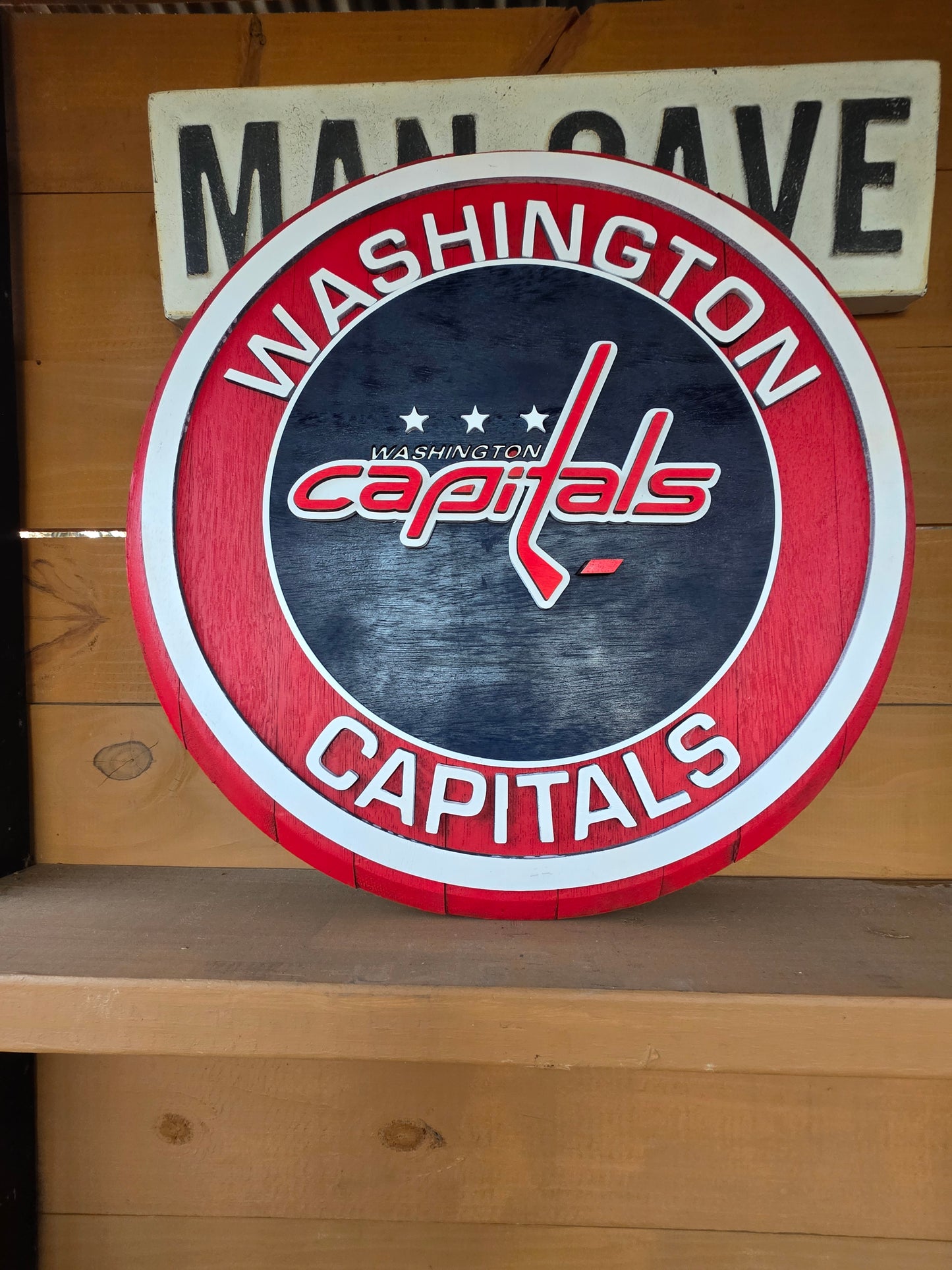 Custom Bourbon Barrel Lid – Washington Capitals Inspired