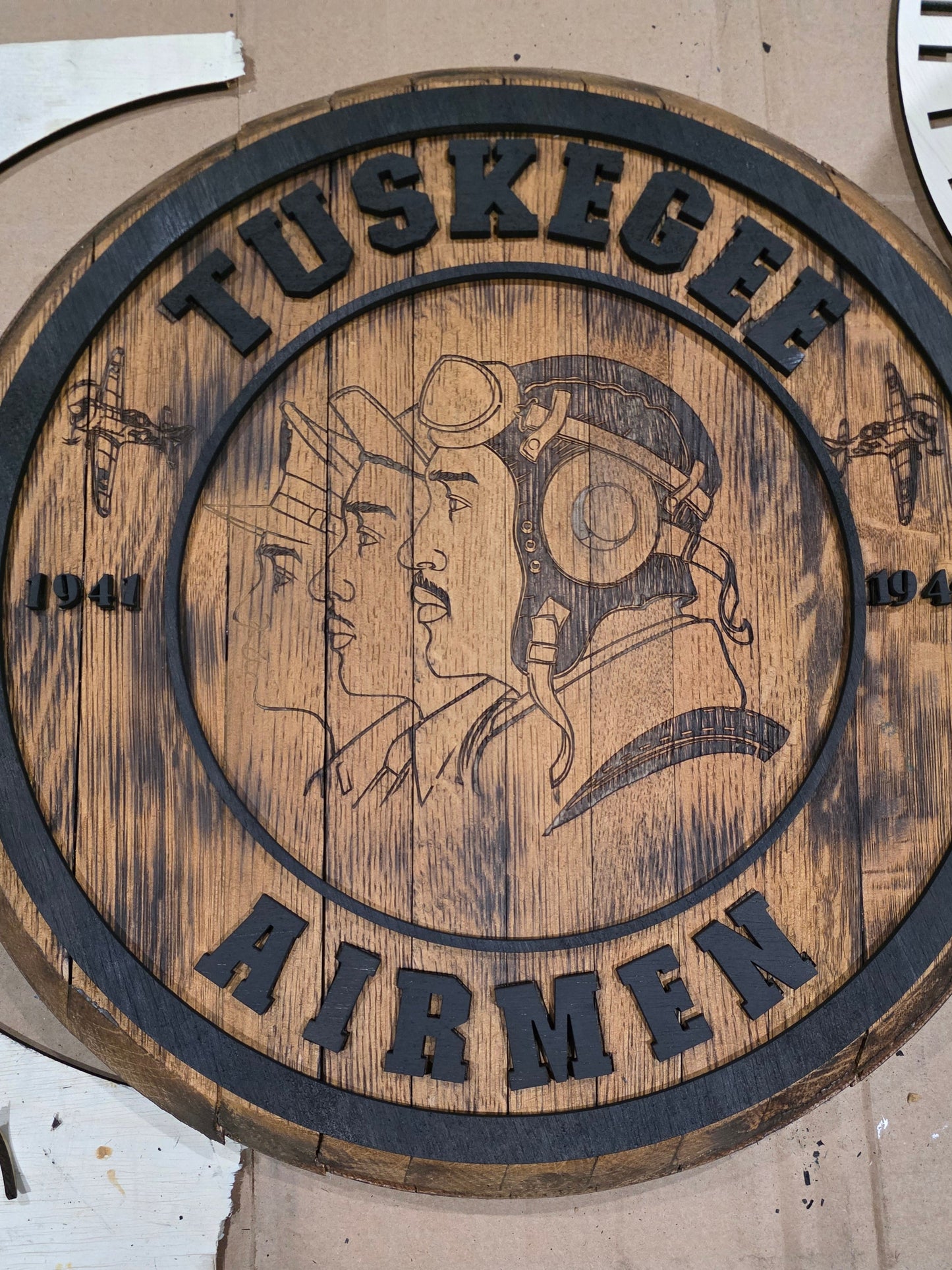 Tuskegee Airmen Bourbon Barrel Lid
