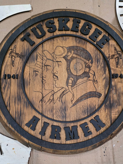 Tuskegee Airmen Bourbon Barrel Lid