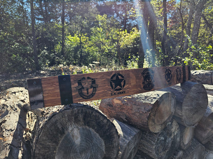 Custom U.S. Army Bourbon Barrel Stave