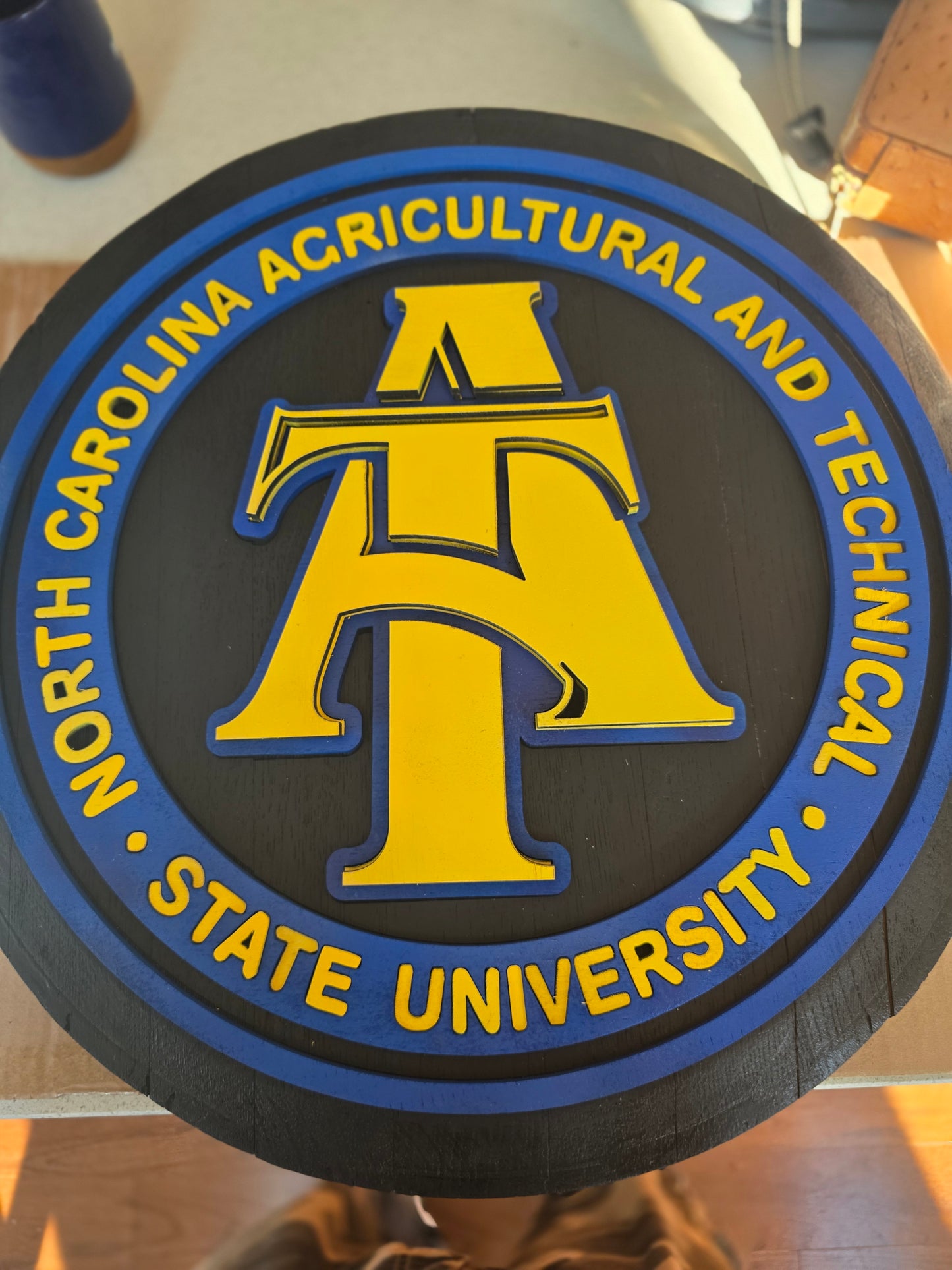 North Carolina A&T Bourbon Barrel Lid
