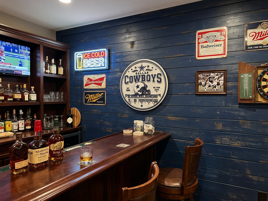 Dallas Cowboys Inspired Custom Bourbon Barrel Lid