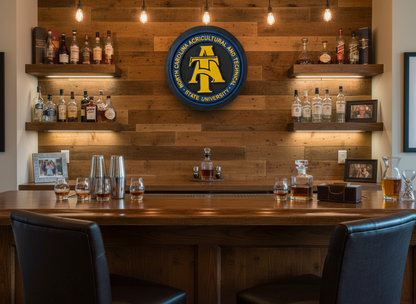 North Carolina A&T Bourbon Barrel Lid