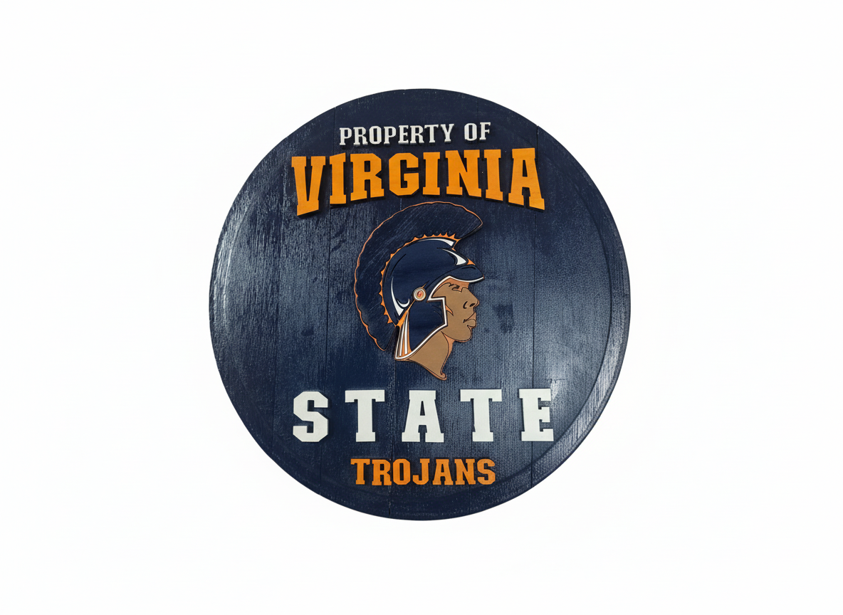 Virginia State University Bourbon Barrel Lid