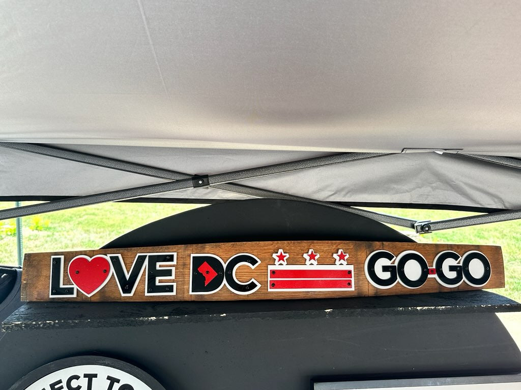 Custom Bourbon Barrel Stave – Love DC Go-Go