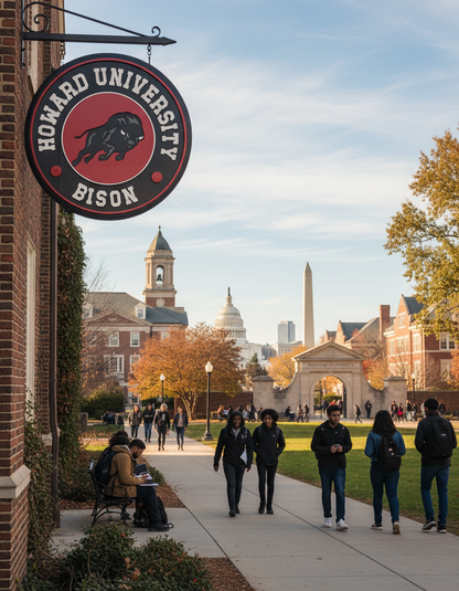 Howard University Bourbon Barrel Lid – 3D Raised Logo