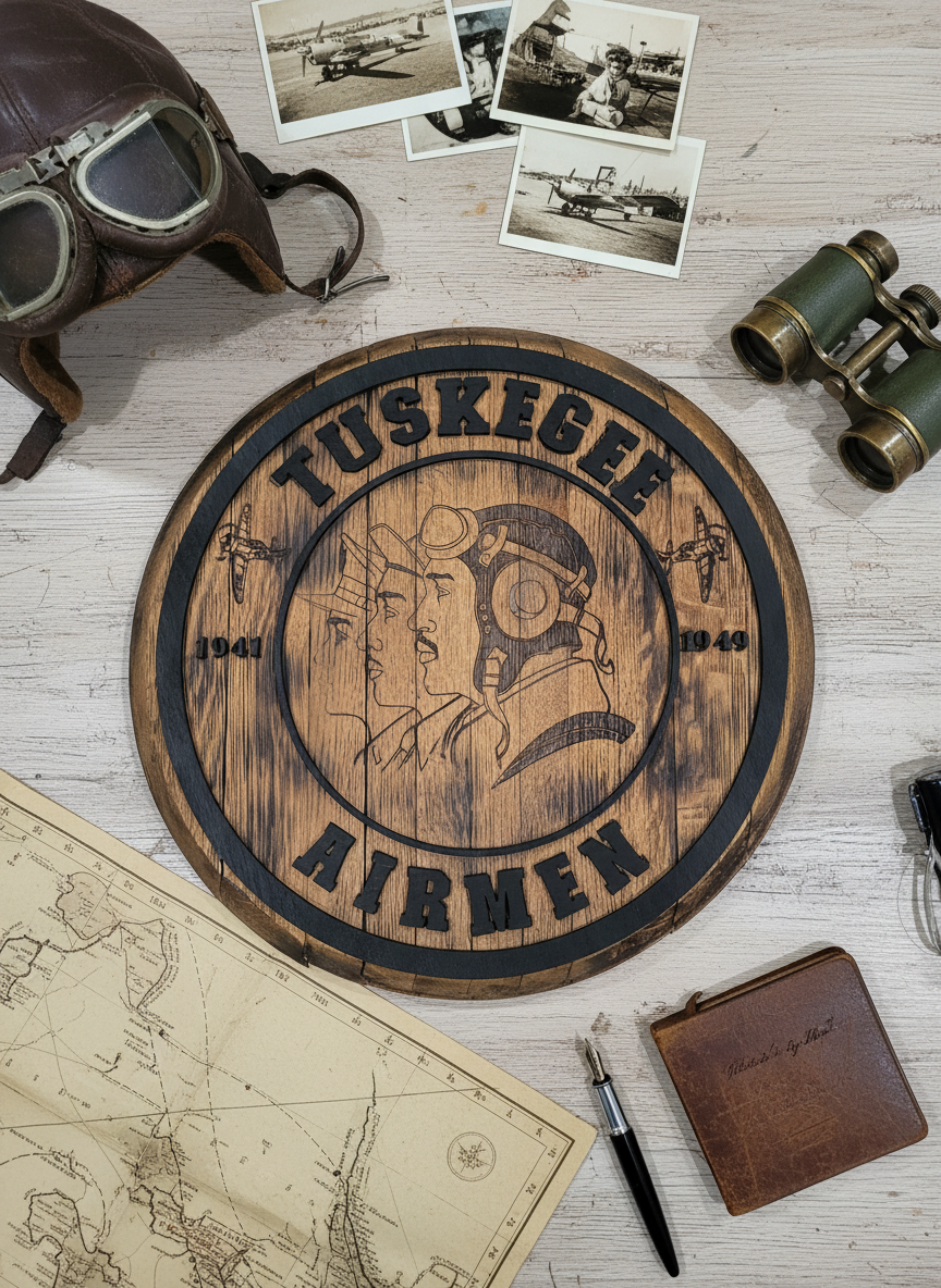Tuskegee Airmen Bourbon Barrel Lid