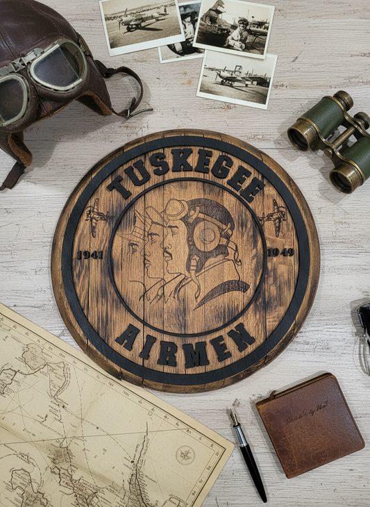 Tuskegee Airmen Bourbon Barrel Lid