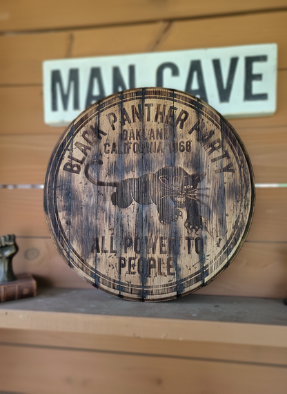 Black Panther Party “All Power To The People” Custom Barrel Lid