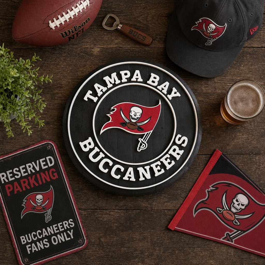 Tampa Football-Inspired Custom Engraved Barrel Lid