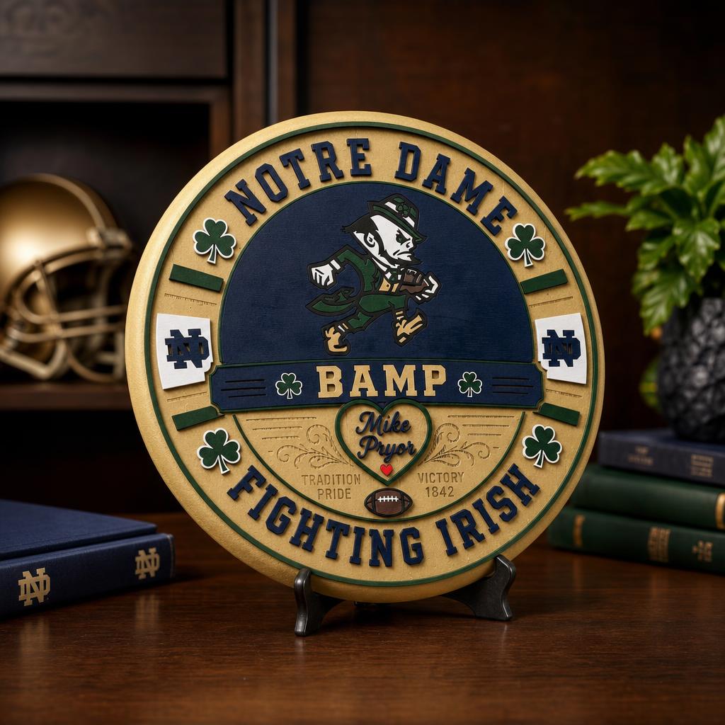 Notre Dame Fighting Irish Bourbon Barrel Lid